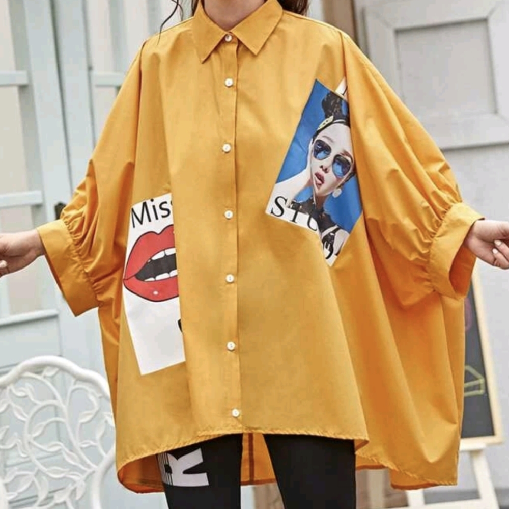 SHEIN Batwing top